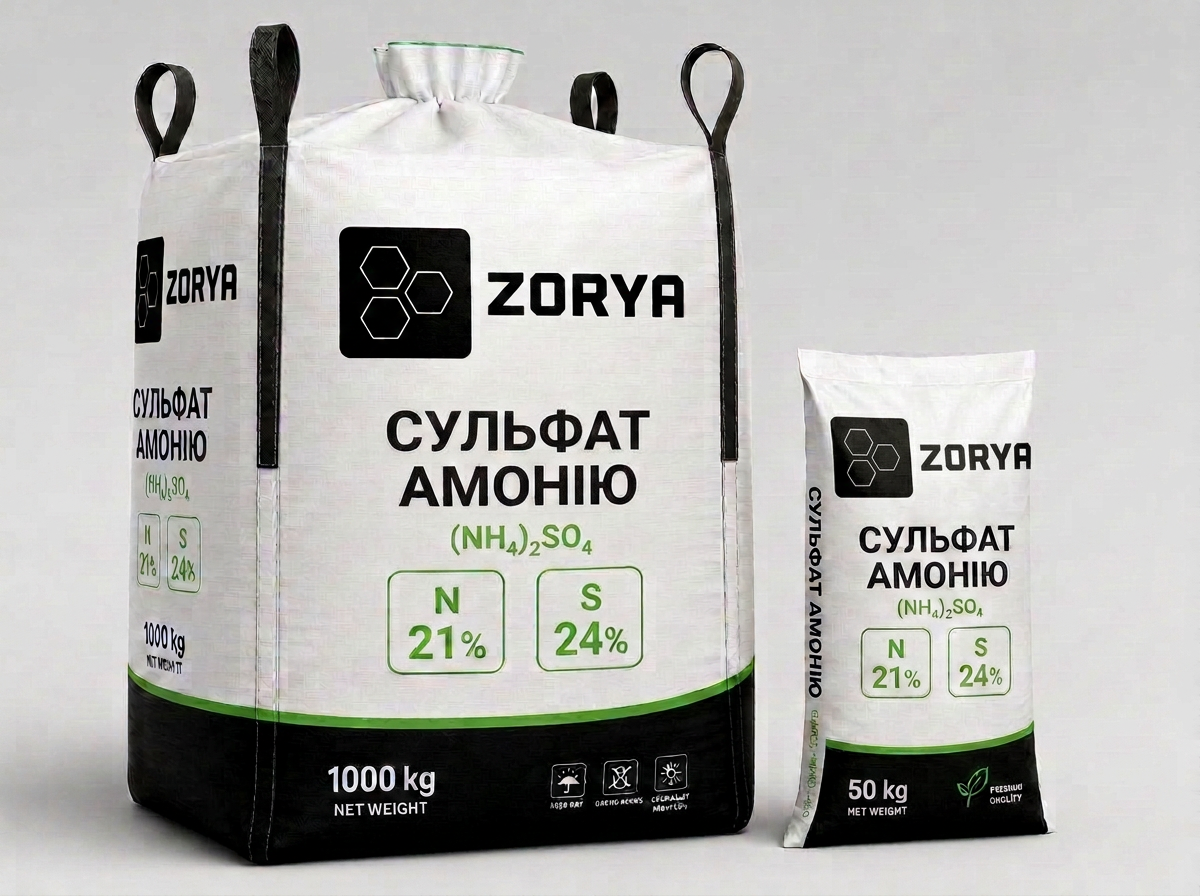 Сульфат амонію гранульований — (NH₄)₂SO₄